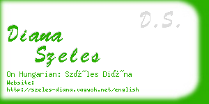 diana szeles business card